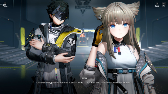 Arknights Endfield Conference of the Four Perlica and Endmin at the Bridge