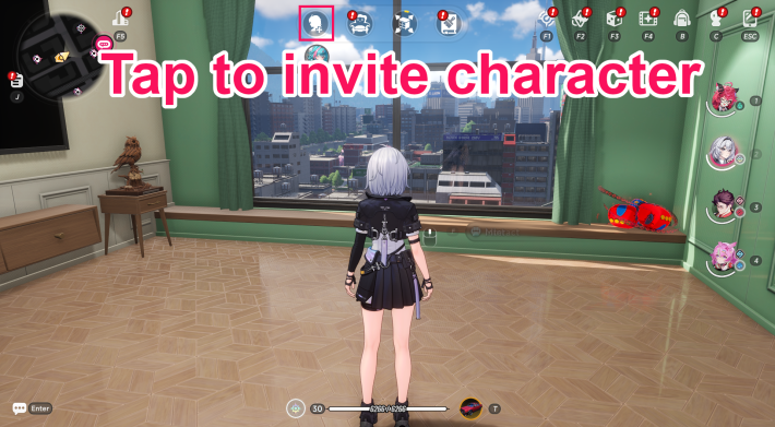 NTE Invite Character button