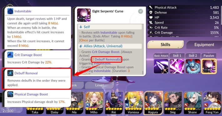 Debuff Removal in Seven Knights Re:Birth