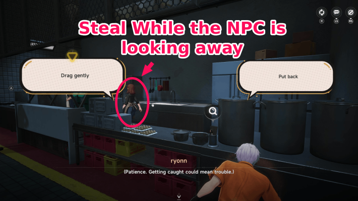NTE Steal a Spoon From the Cafeteria