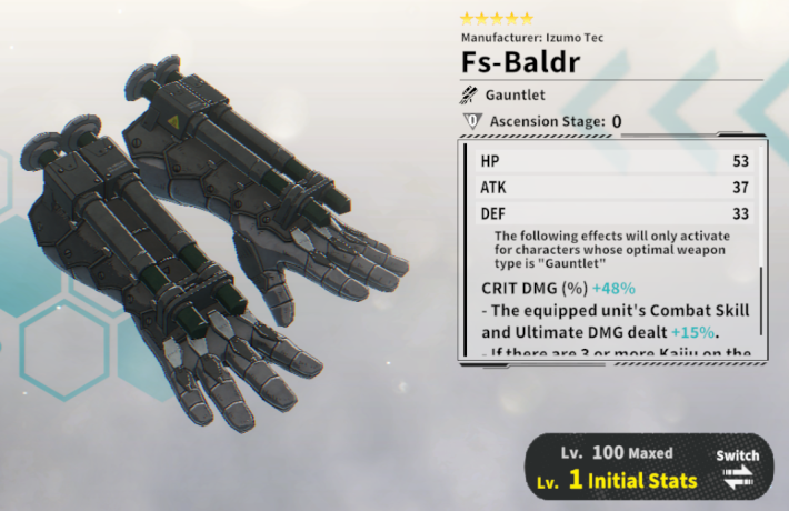 Kaiju No. 8 The Game Fs-Baldr