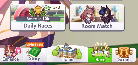 Playable from the Race Tab