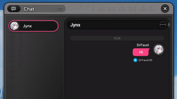 NTE Chat Screen