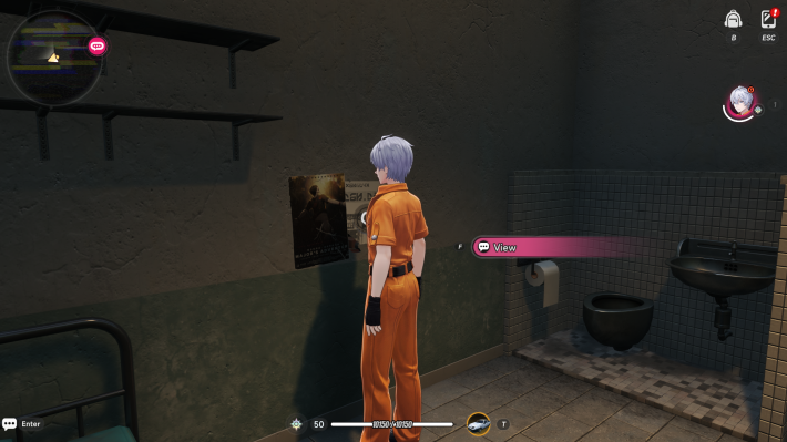 NTE Examine the Poster in Your Cell