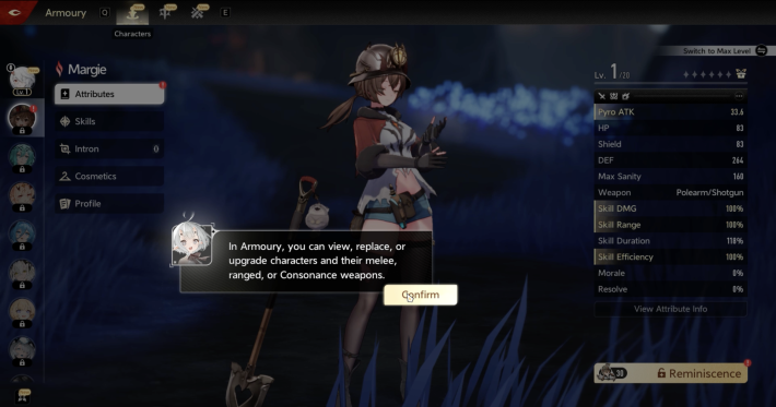 Armoury Is Unlocked After Clearing The Tutorial