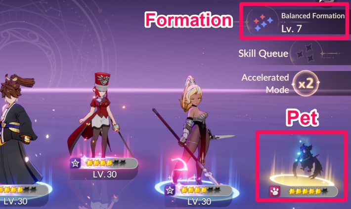 Enhance Formation and Pet