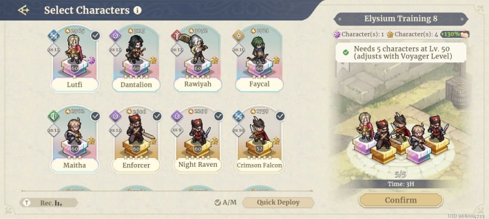 Sword of Convallaria (SoC) - Lineup