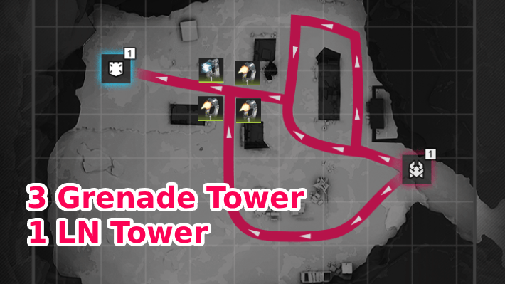 ทำดาเมจมหาศาลโดยใช้ LN Tower + Grenade Tower