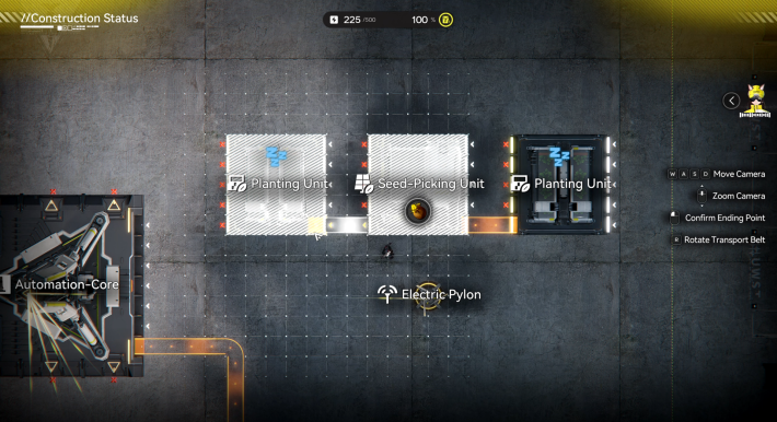 Arknights Endfield Connecting Seed Picking Unit to Planting Unit