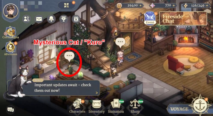 Sword of Convallaria (SoC) - Cat Location