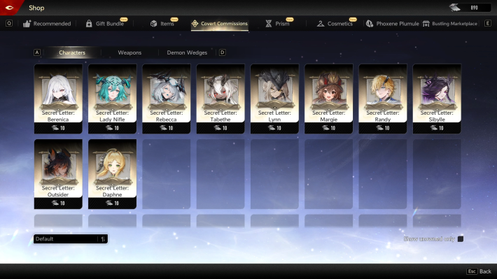 Duet Night Abyss (DNA) - Tabethe Secret Letters