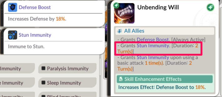stun immunity