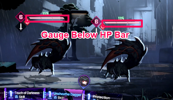 Tenacity Gauge Below HP