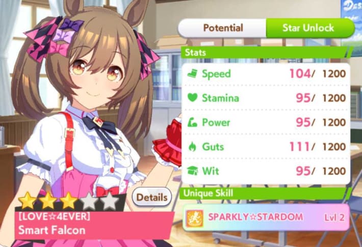 Unique Skill Level Up via Star Unlock
