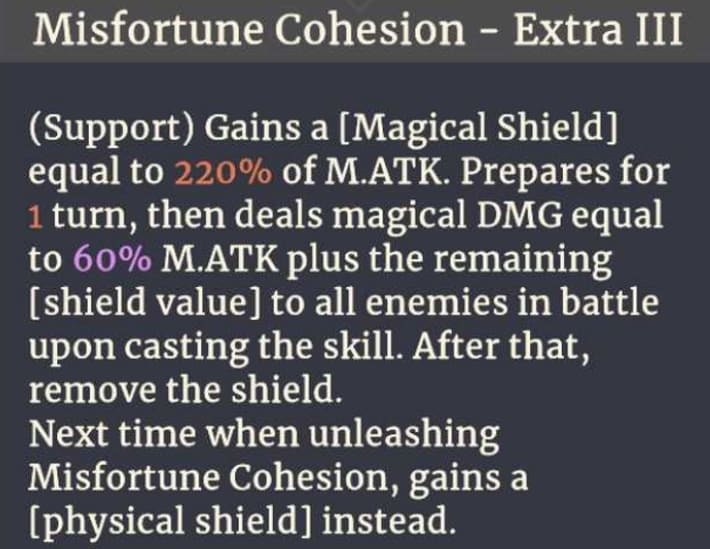 Sword of Convallaria (SoC) - Misfortune Cohesion 3