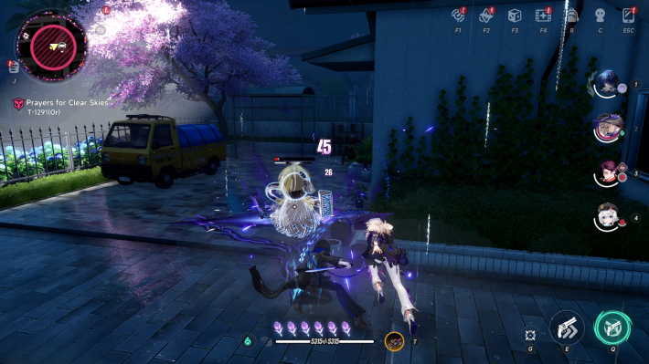 NTE Daffodill and Jiuyuan Against the Rain Sweeping Maid
