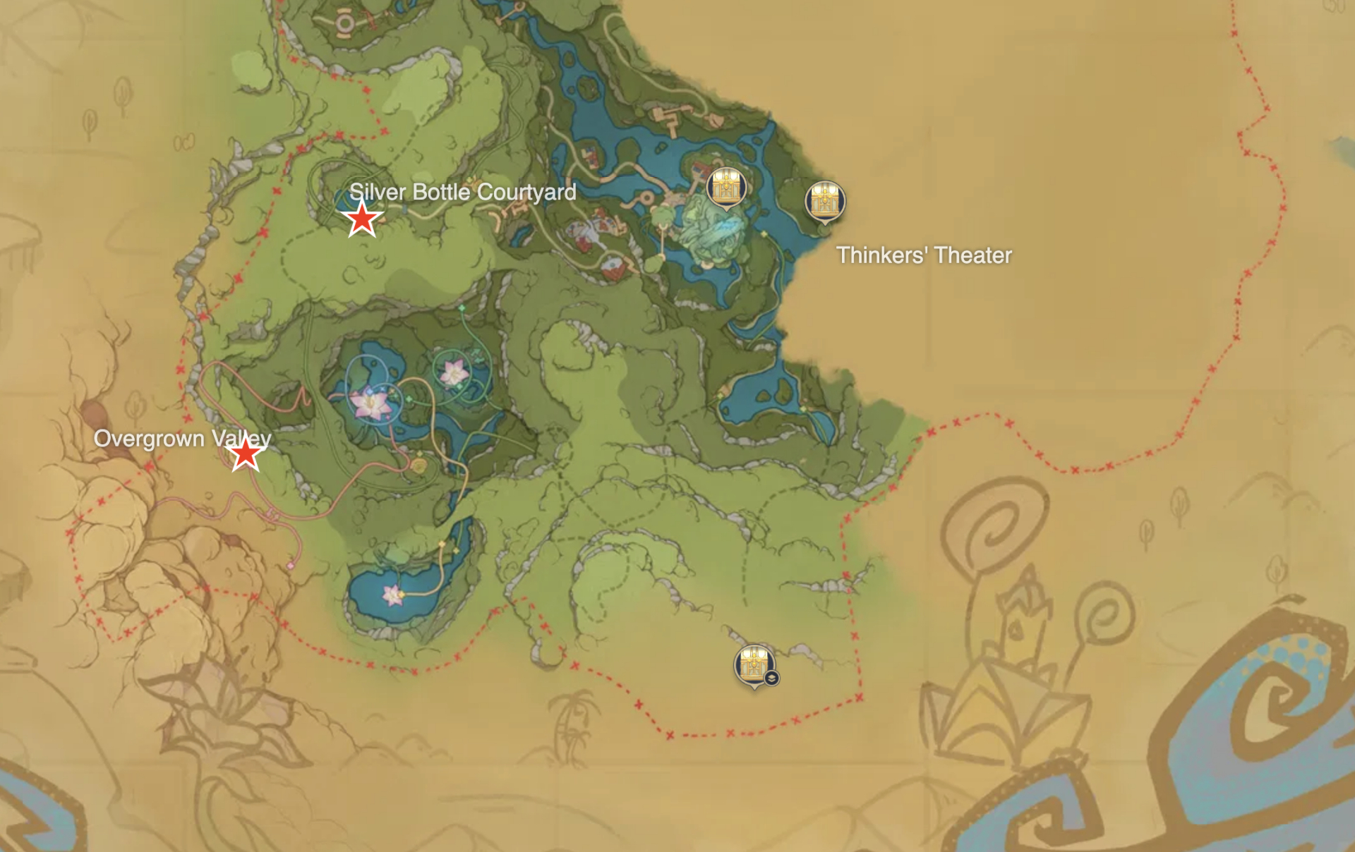 Genshin Luxurious Chest At Veluriyam Mirage Map Guide GameWith
