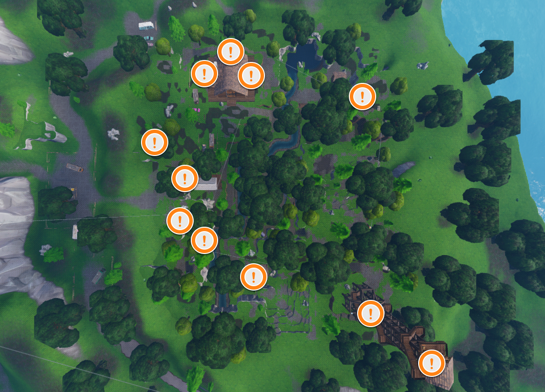 Fortnite Search Chests in Shifty Shafts or Lonely Lodge (Week 8