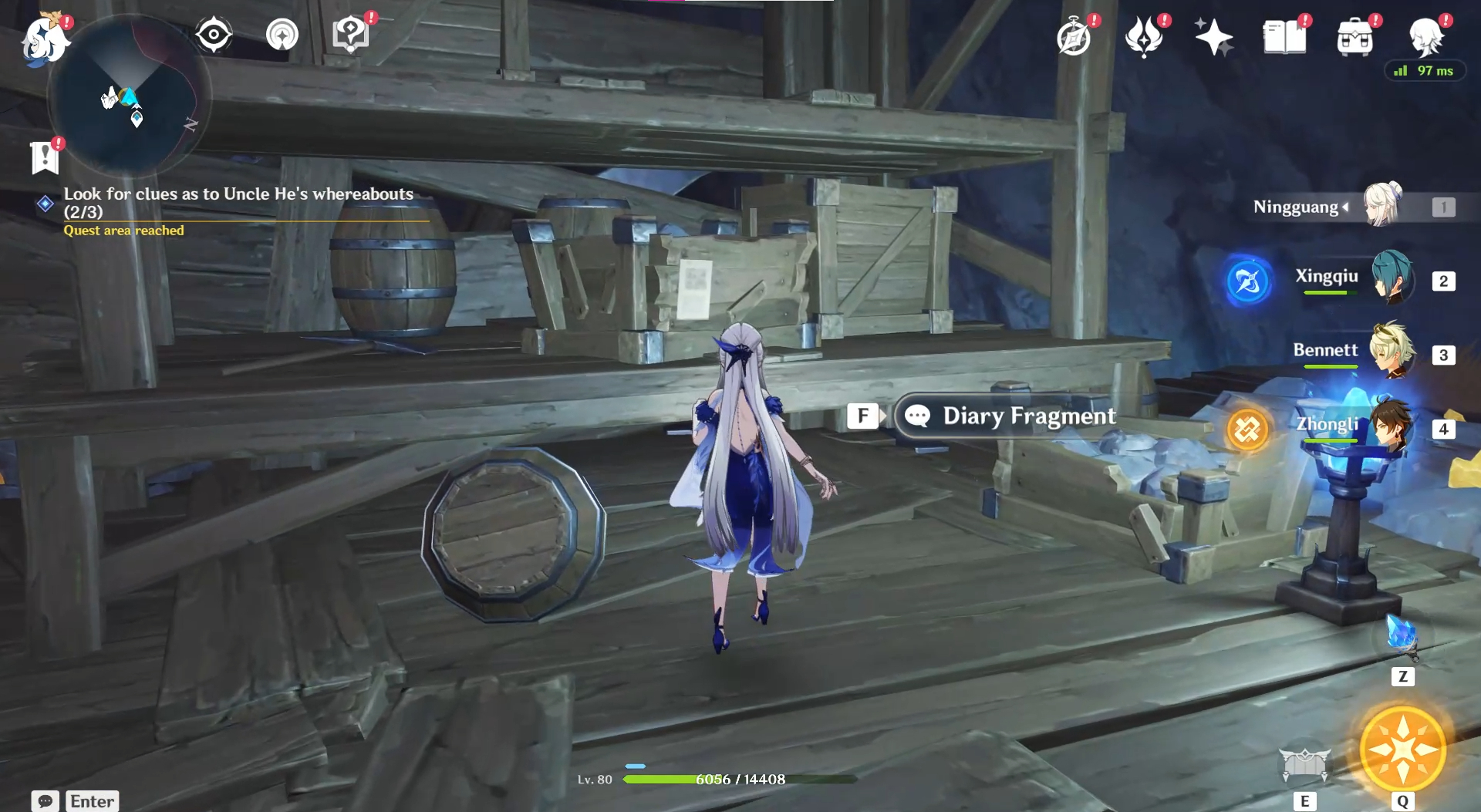 Genshin Chasm Spelunkers Quest Guide Clue / DIary Fragment