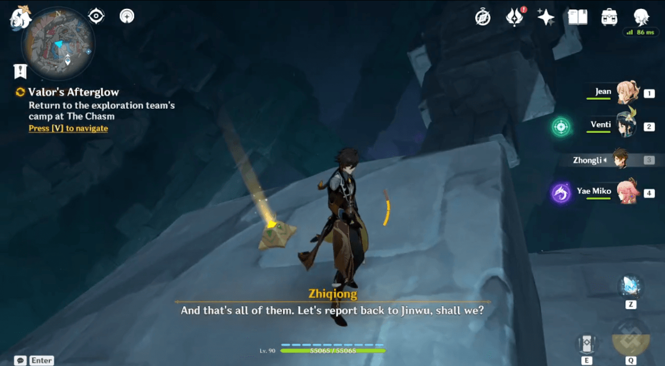 Genshin Valor's Afterglow World Quest Guide Beacon Locations GameWith