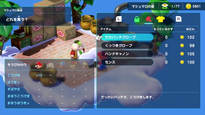 Image of the strategy chart up to the 6th Star Piece