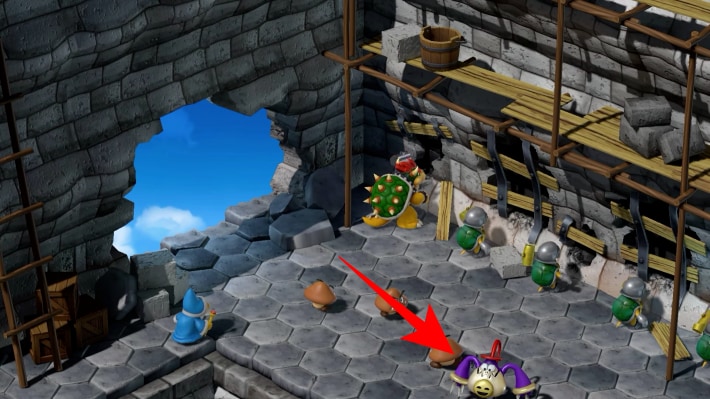 Post-game Punchinello repairs Bowser's Keep