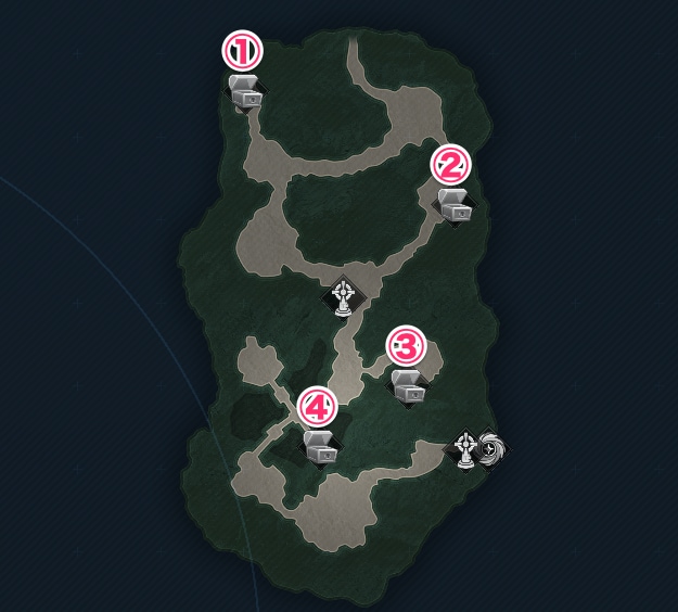 Hunter's Path Map Treasure Chest and Item Locations | Mongil: Star Dive ...