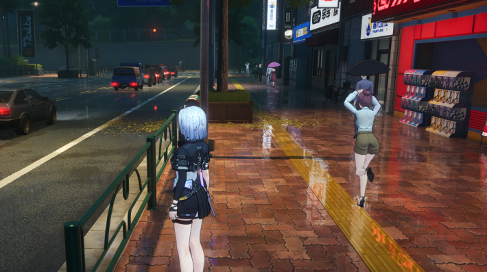 พฤติกรรม NPC ของ NTE เมื่อฝนตก